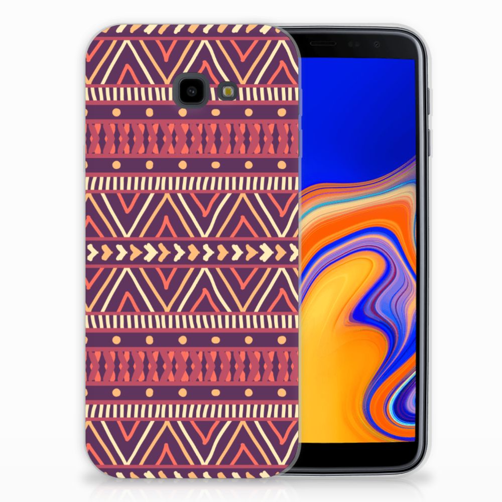 Samsung Galaxy J4 Plus (2018) TPU bumper Aztec Paars