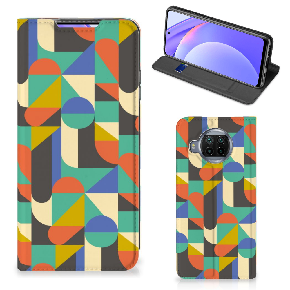 Xiaomi Mi 10T Lite Hoesje met Magneet Funky Retro - B2C Telecom