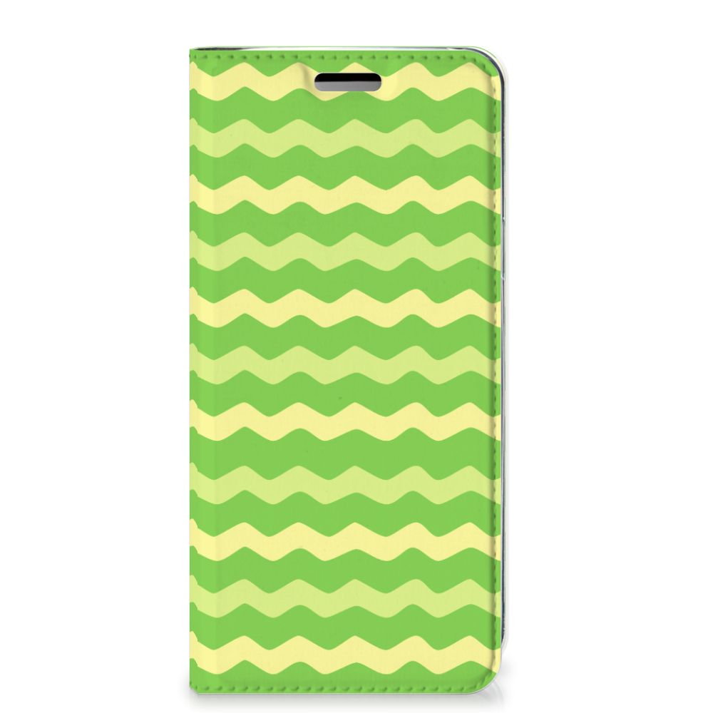 Samsung Galaxy S9 Hoesje met Magneet Waves Green
