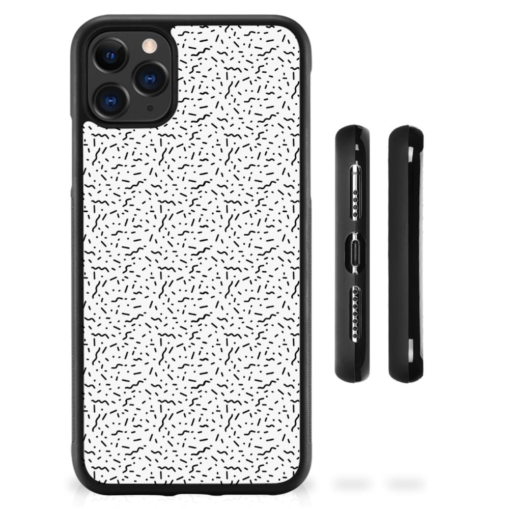 Apple iPhone 11 Pro Max Bumper Case Stripes Dots B2C Telecom