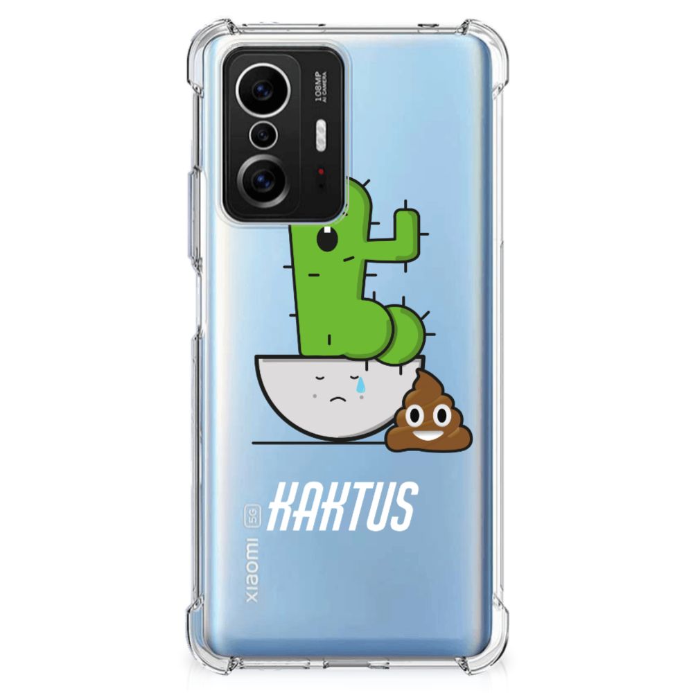 Xiaomi 11T | 11T Pro Stevig Bumper Hoesje Cactus Poo