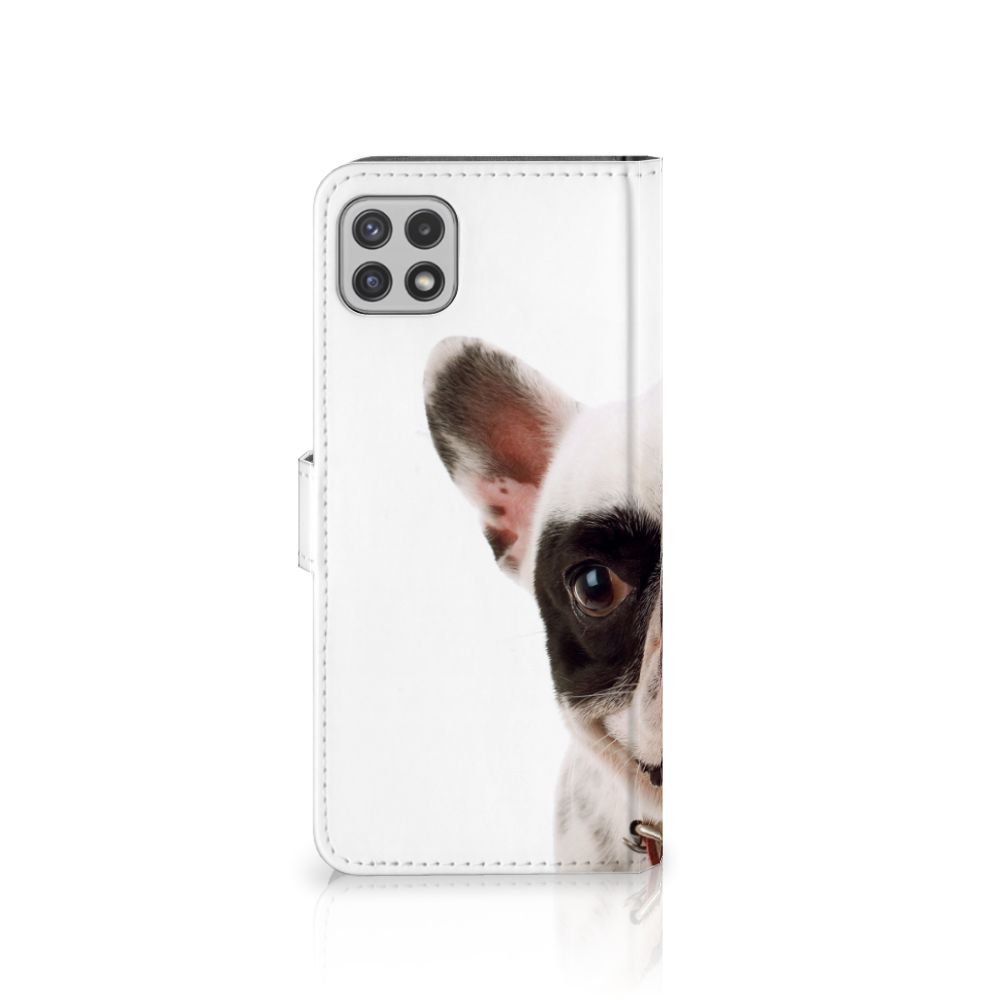 Samsung Galaxy A22 5G Telefoonhoesje met Pasjes Franse Bulldog