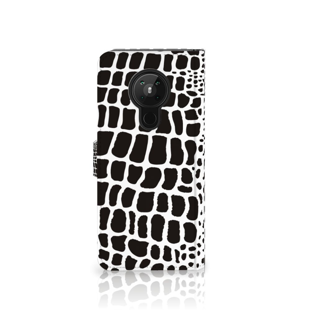 Nokia 5.3 Telefoonhoesje met Pasjes Slangenprint