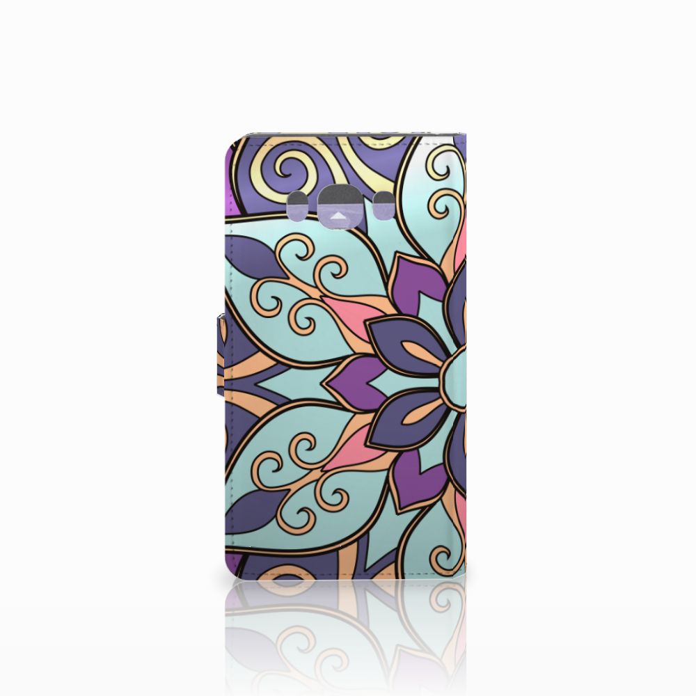 Samsung Galaxy J7 2016 Hoesje Purple Flower
