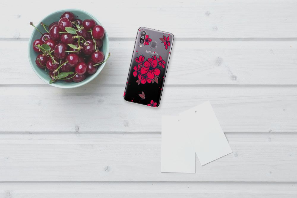 Samsung Galaxy M30 TPU Case Blossom Red