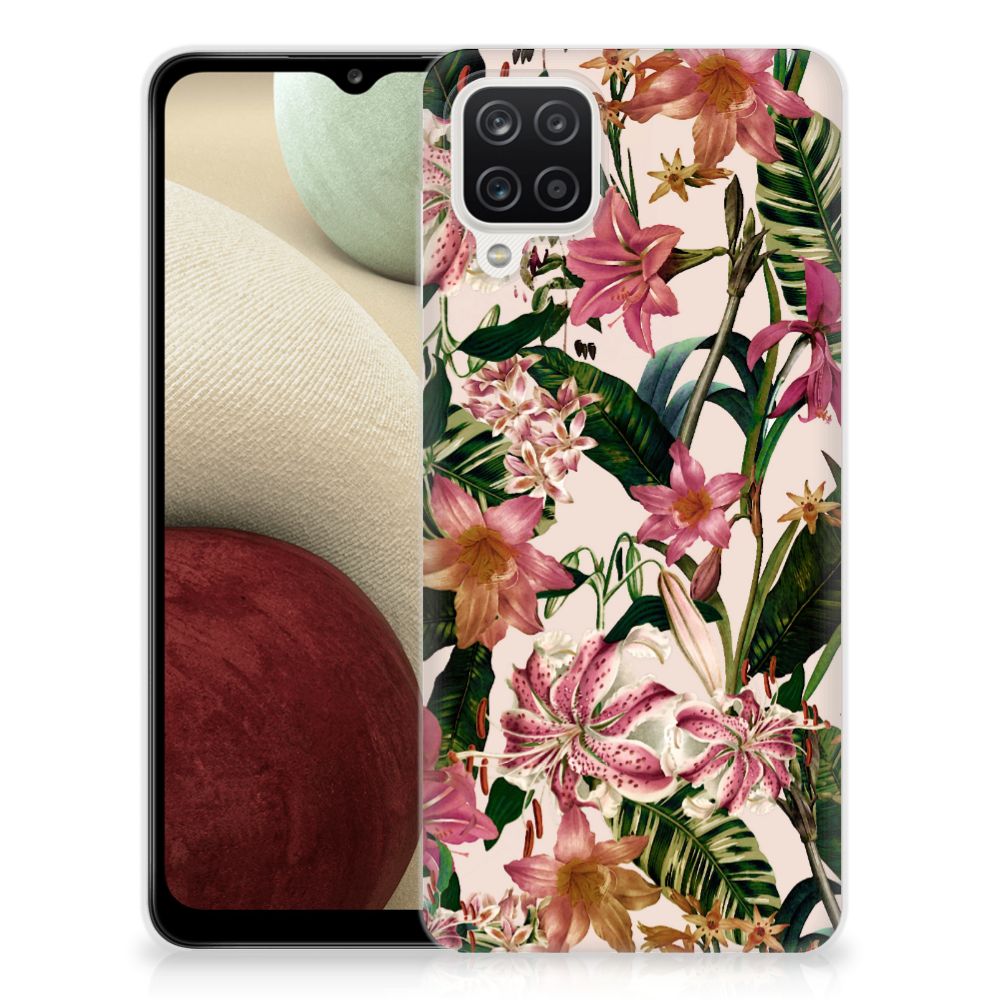 Samsung Galaxy A12 TPU Case Flowers