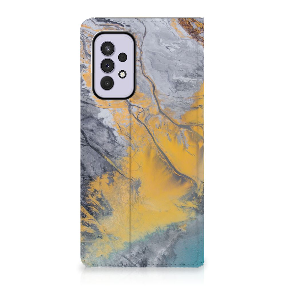 Samsung Galaxy A33 5G Standcase Marble Blue Gold - B2C Telecom