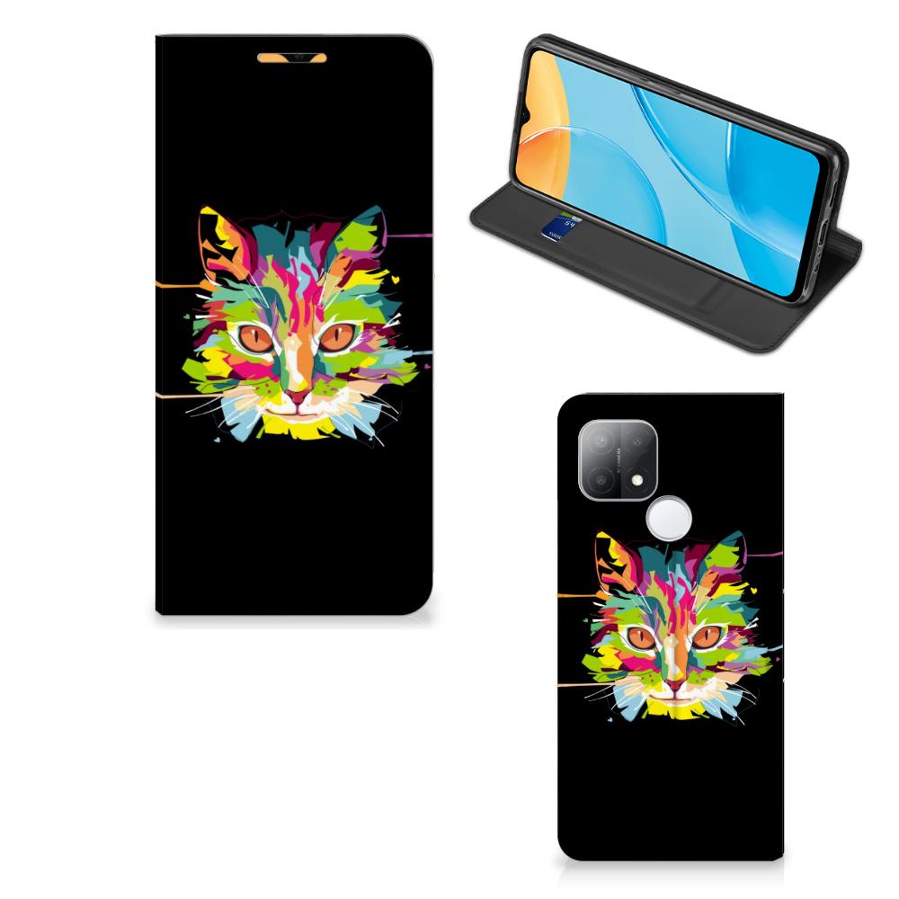 OPPO A15 Magnet Case Cat Color - B2C Telecom