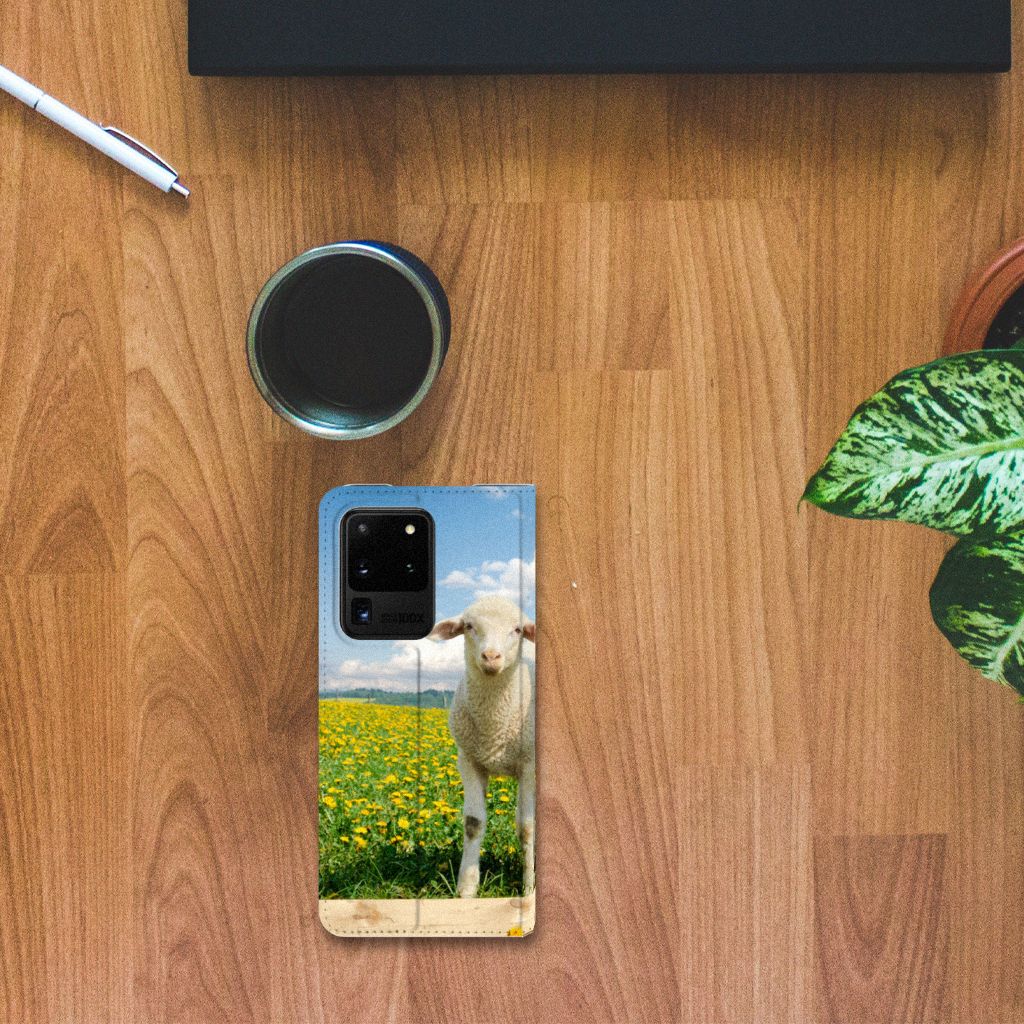 Samsung Galaxy S20 Ultra Hoesje maken Schaap en Lammetje - B2C Telecom