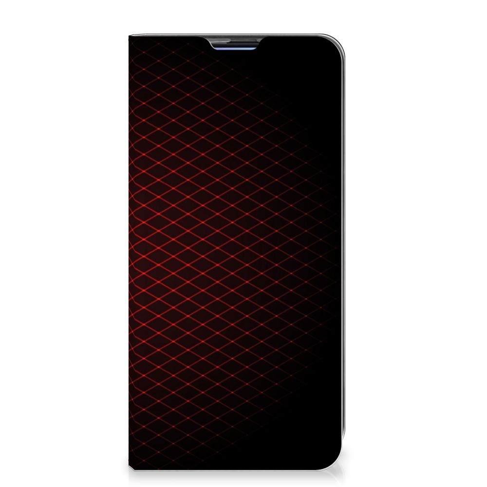 Xiaomi Redmi K20 Pro Hoesje met Magneet Geruit Rood - B2C Telecom
