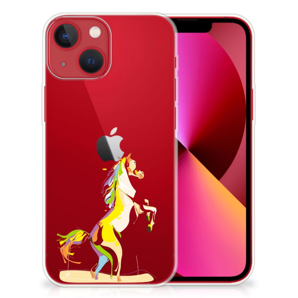 Apple iPhone 13 Telefoonhoesje met Naam Horse Color B2C Telecom