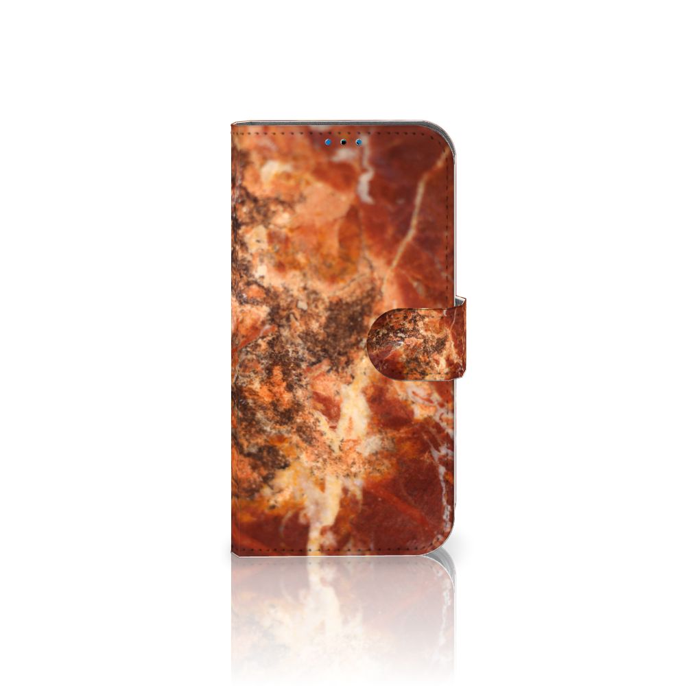 iPhone 14 Pro Bookcase Marmer Bruin