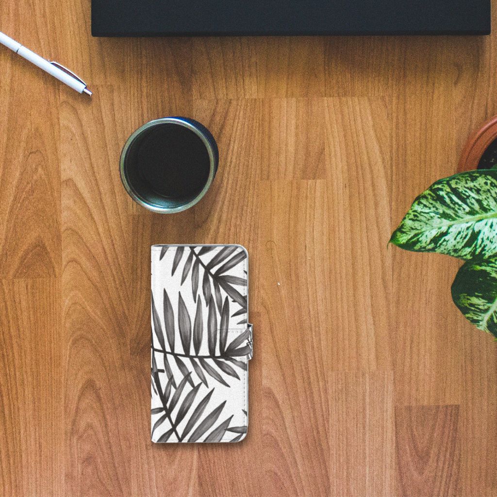 Samsung Galaxy S10 Hoesje Leaves Grey