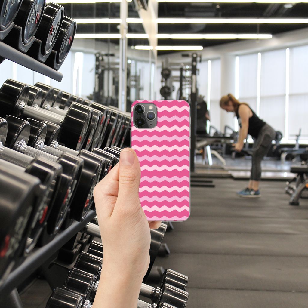 Apple iPhone 11 Pro TPU bumper Waves Pink