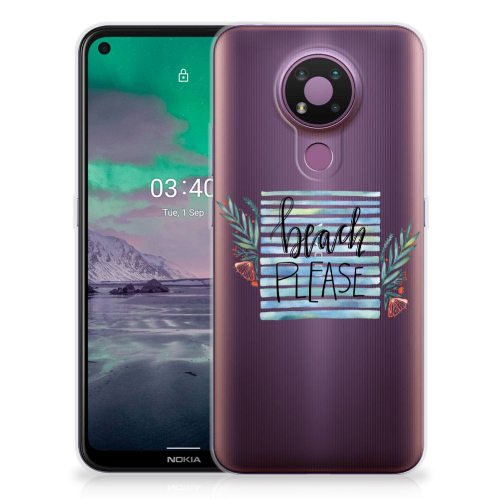 Nokia 3.4 Telefoonhoesje met Naam Boho Beach