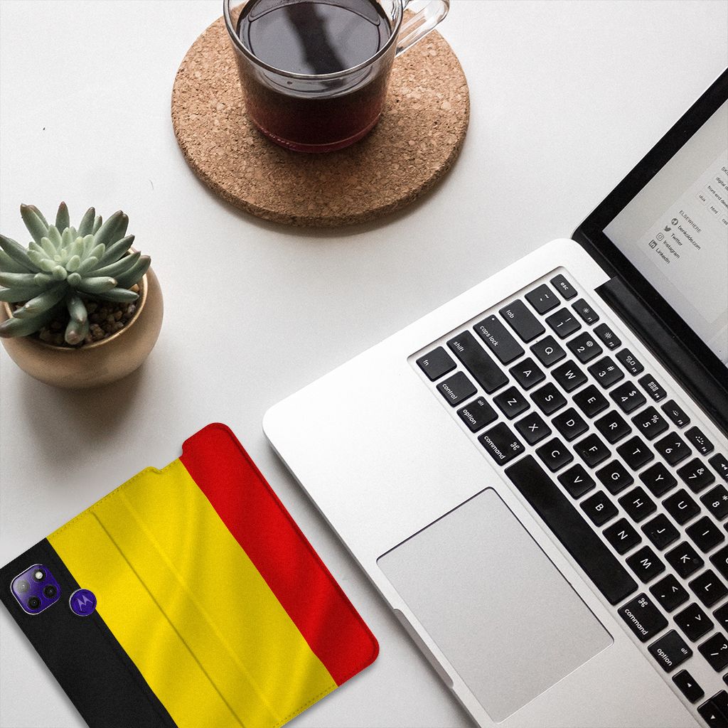 Motorola Moto G9 Power Standcase Belgische Vlag - B2C Telecom