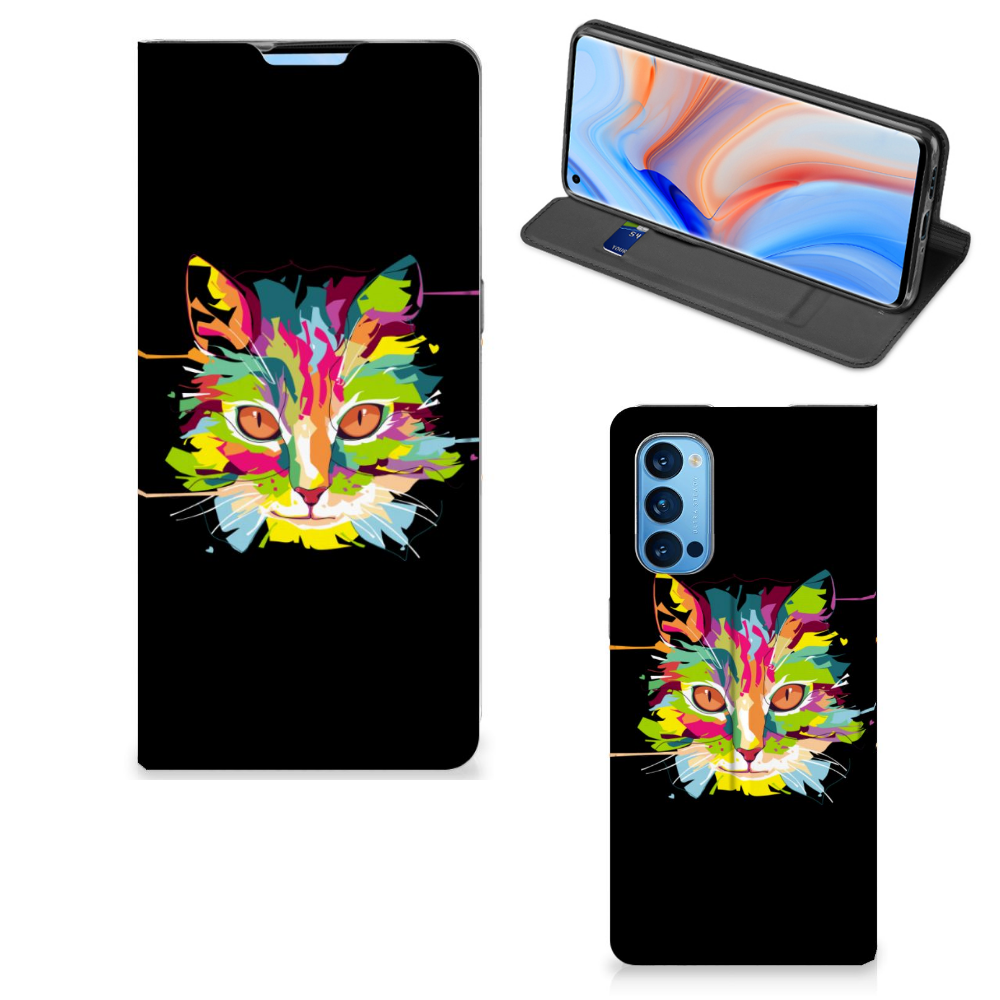 OPPO Reno4 Pro 5G Magnet Case Cat Color - B2C Telecom