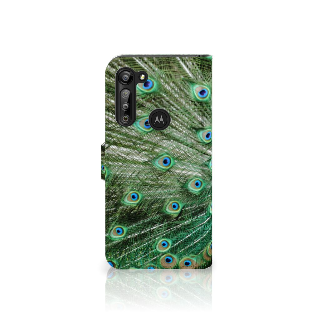 Motorola G8 Power Telefoonhoesje met Pasjes Pauw