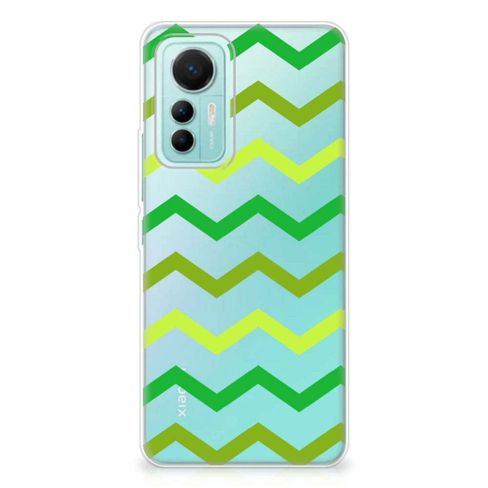 Xiaomi 12 Lite TPU bumper Zigzag Groen B2C Telecom