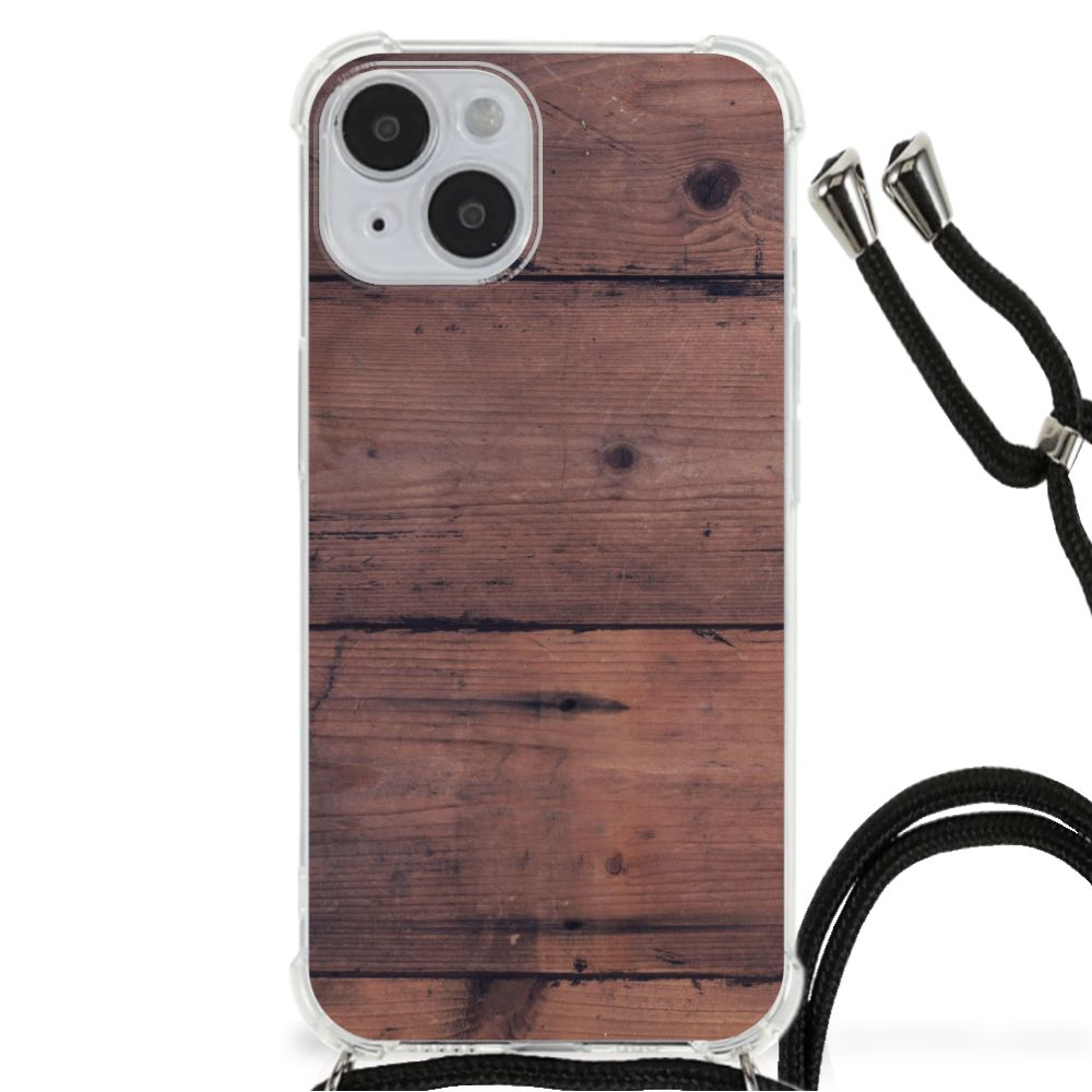 iPhone 14 Stevig Telefoonhoesje Old Wood B2C Telecom