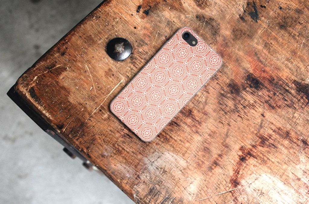 iPhone SE 2022 | SE 2020 | 8 | 7 TPU bumper Pattern Orange