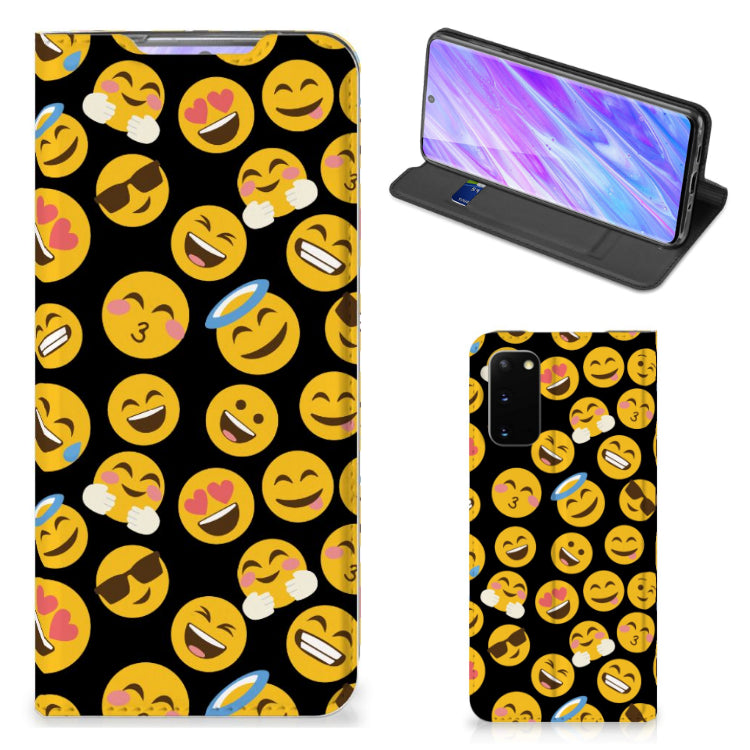 Samsung Galaxy S20 Hoesje met Magneet Emoji