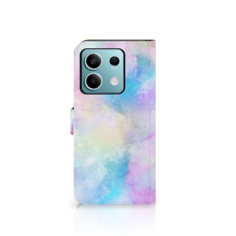 Hoesje Xiaomi Redmi Note 13 5G Watercolor Light met pastelkleuren en unieke watercolorontwerp.
