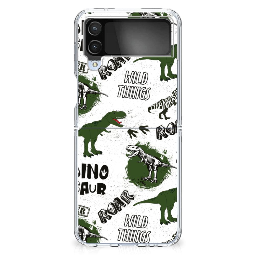 TPU Hoesje voor Samsung Galaxy Z Flip 4 Dinosaurus