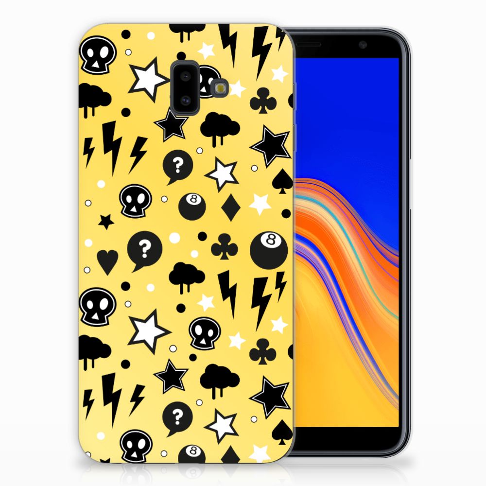 Silicone Back Case Samsung Galaxy J6 Plus (2018) Punk Geel
