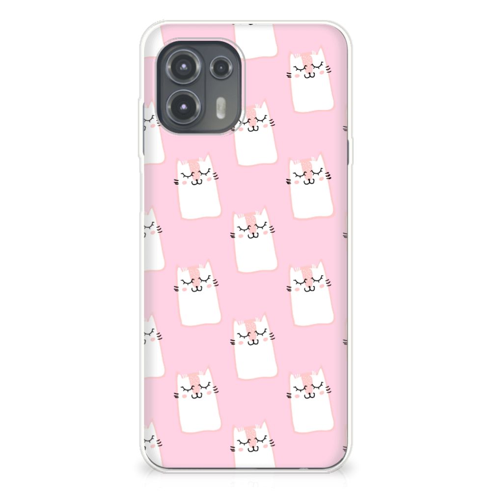 Motorola Edge 20 Lite TPU Hoesje Sleeping Cats B2C Telecom