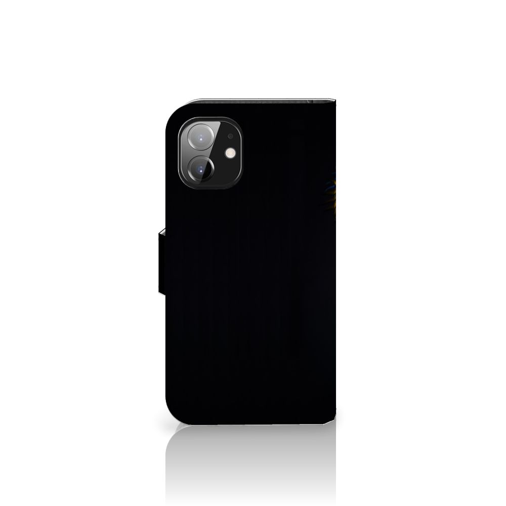 Apple iPhone 12 Mini Telefoonhoesje met Pasjes Papegaai