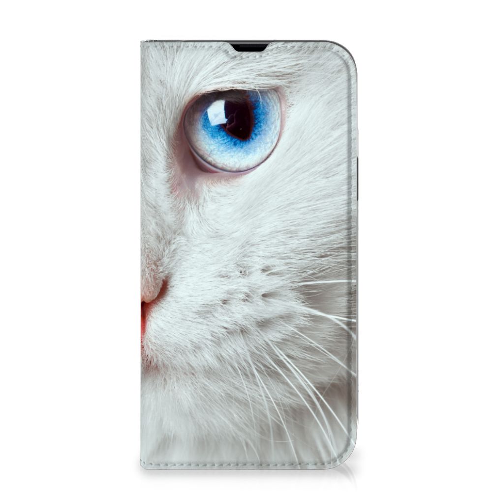 iPhone 13 Pro Max Hoesje maken Witte Kat - B2C Telecom
