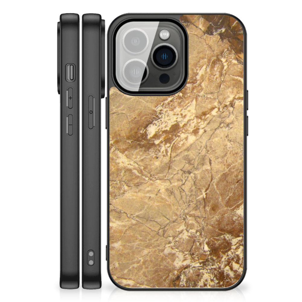 iPhone 13 Pro Max Marmeren Print Telefoonhoesje Marmer Creme B2C Telecom
