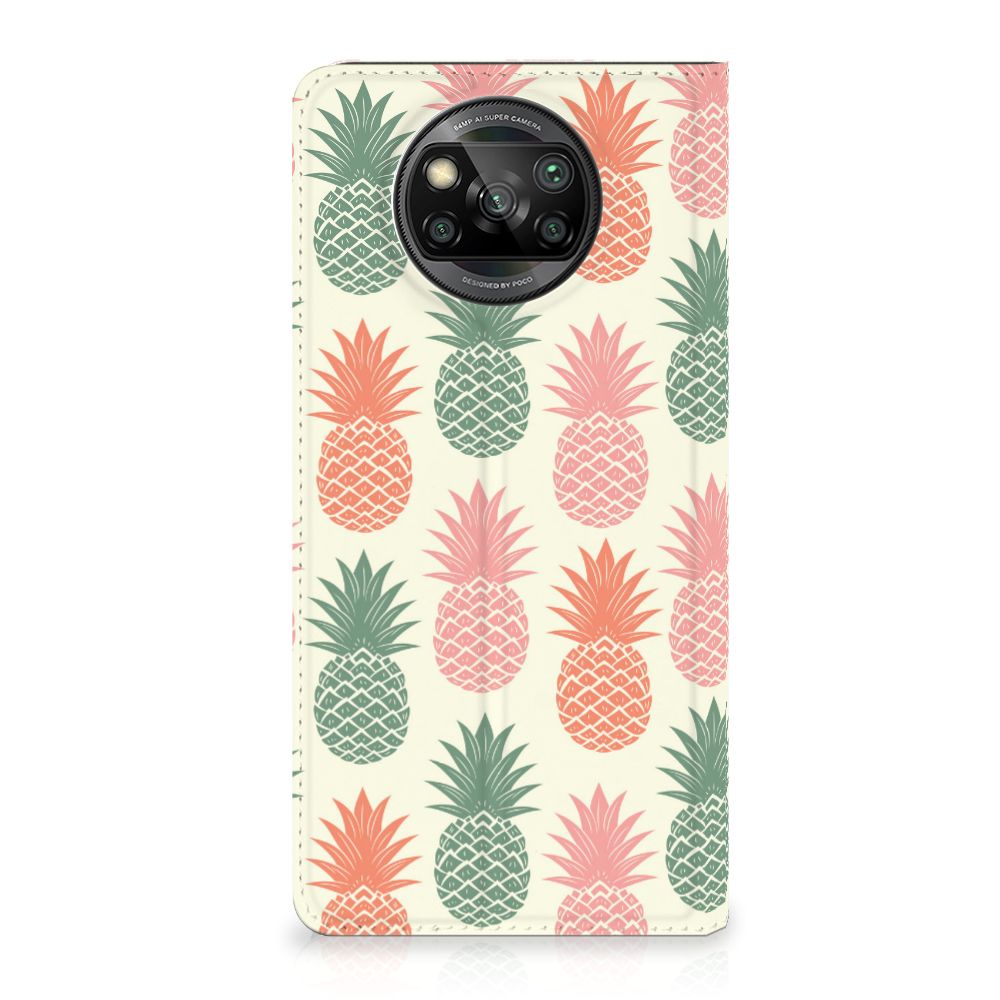 Xiaomi Poco X3 Pro | Poco X3 Flip Style Cover Ananas - B2C Telecom