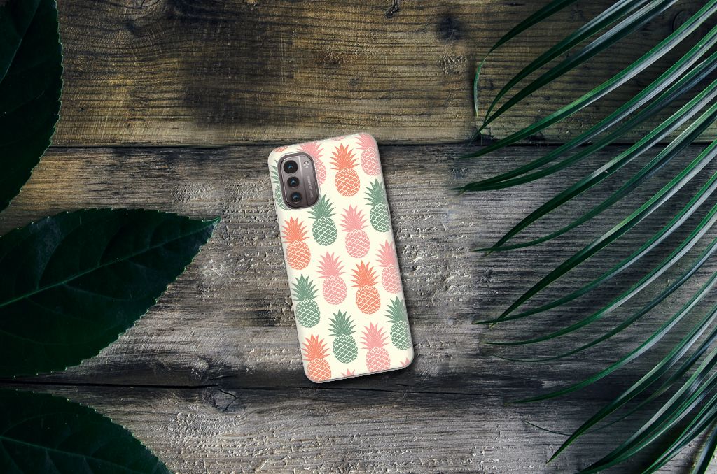 Nokia G21 | G11 Siliconen Case Ananas B2C Telecom