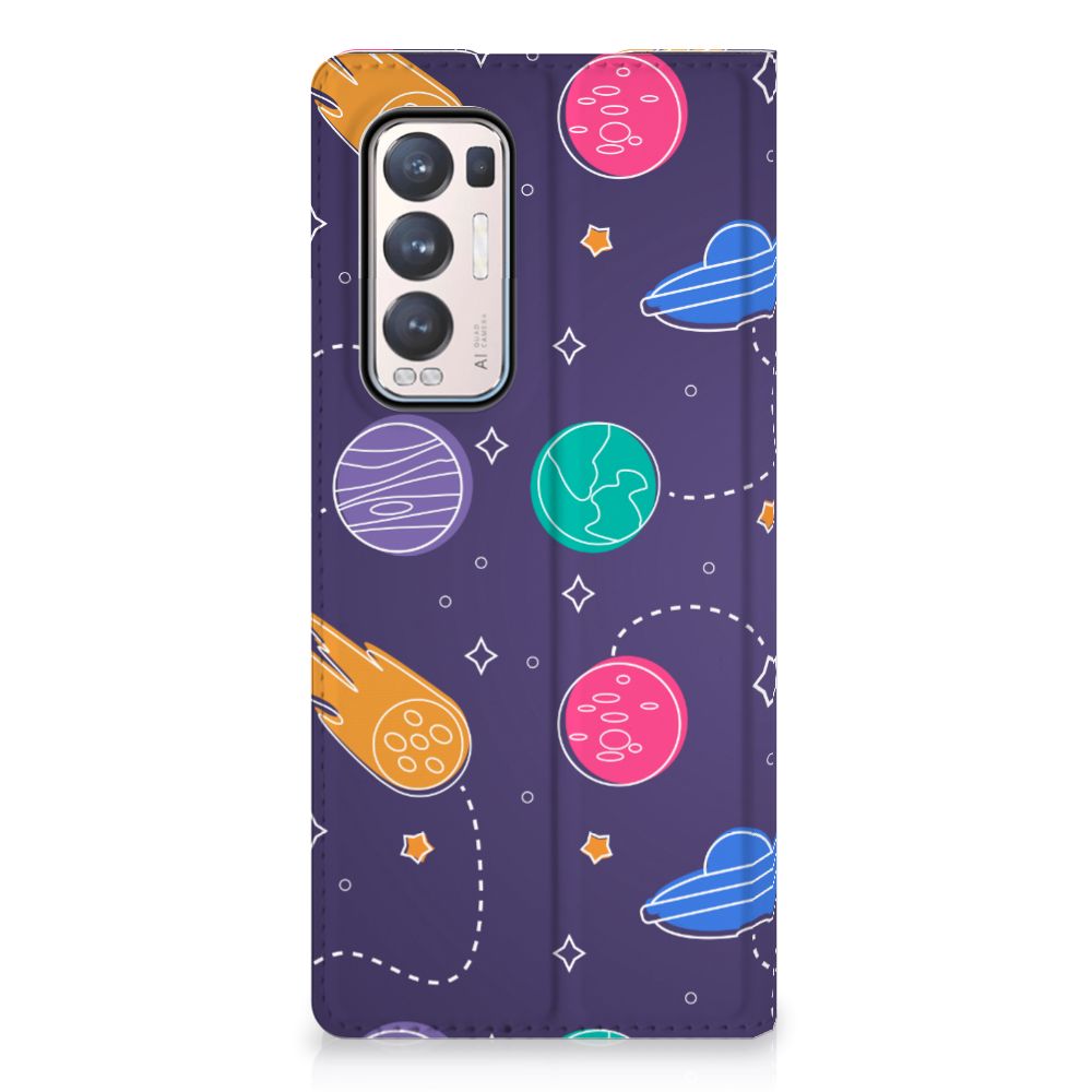 OPPO Find X3 Neo Hippe Standcase Space - B2C Telecom