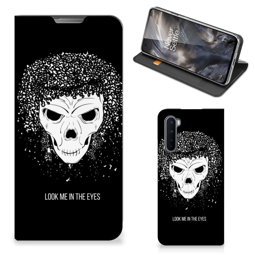 Mobiel BookCase OnePlus Nord Skull Hair