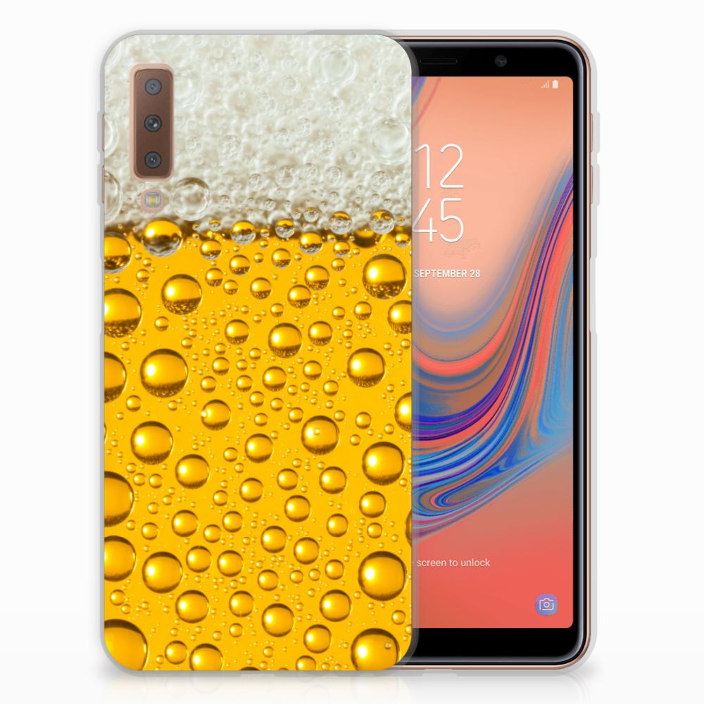 Samsung Galaxy A7 (2018) Siliconen Case Bier