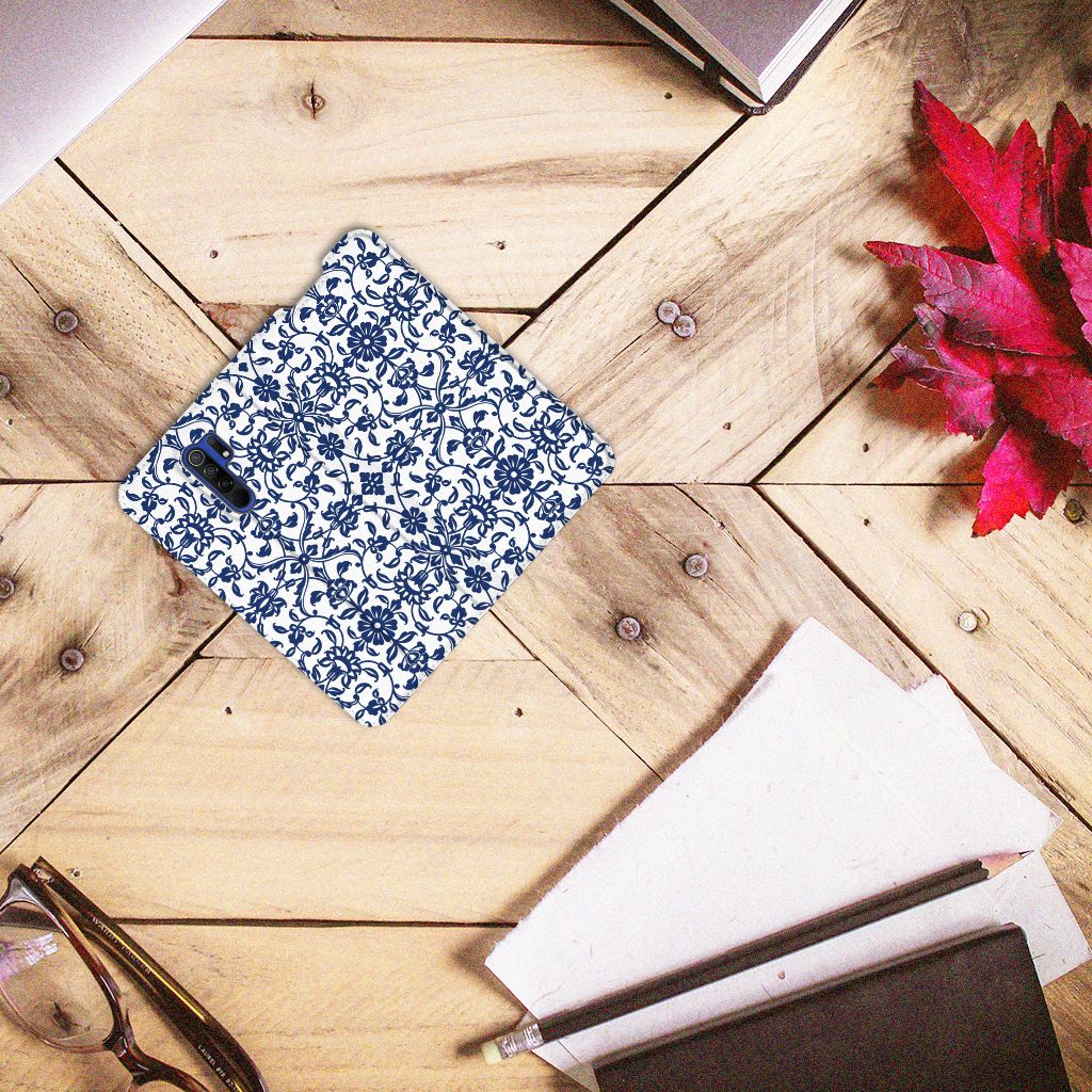 Xiaomi Redmi 9 Smart Cover Flower Blue - B2C Telecom