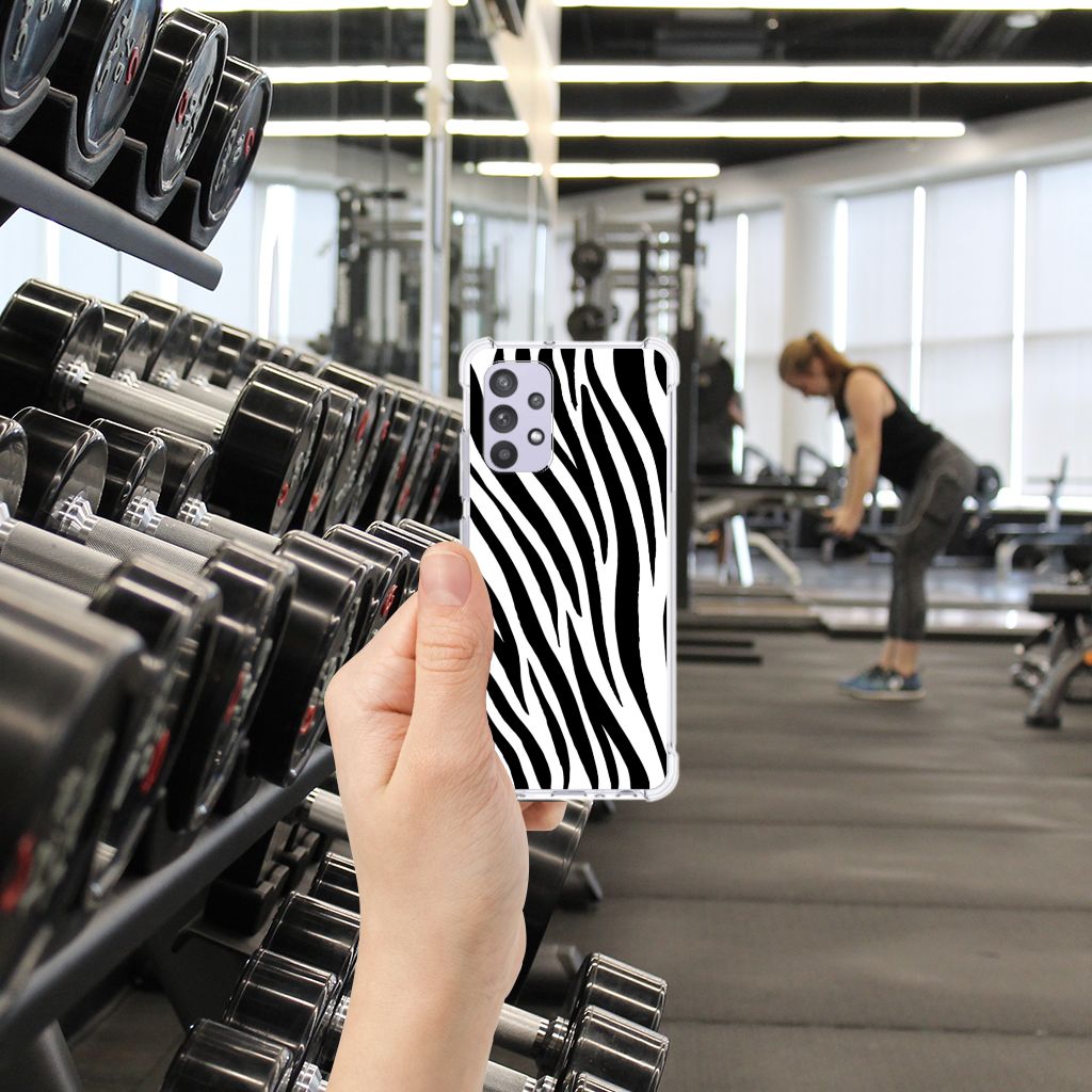 Samsung Galaxy A32 4G | A32 5G Enterprise Editie Case Anti-shock Zebra