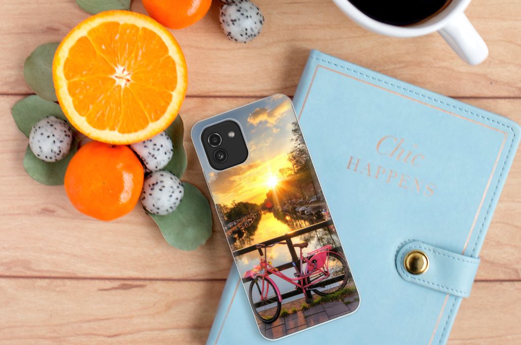 Samsung Galaxy A03 Siliconen Back Cover Amsterdamse Grachten B2C Telecom
