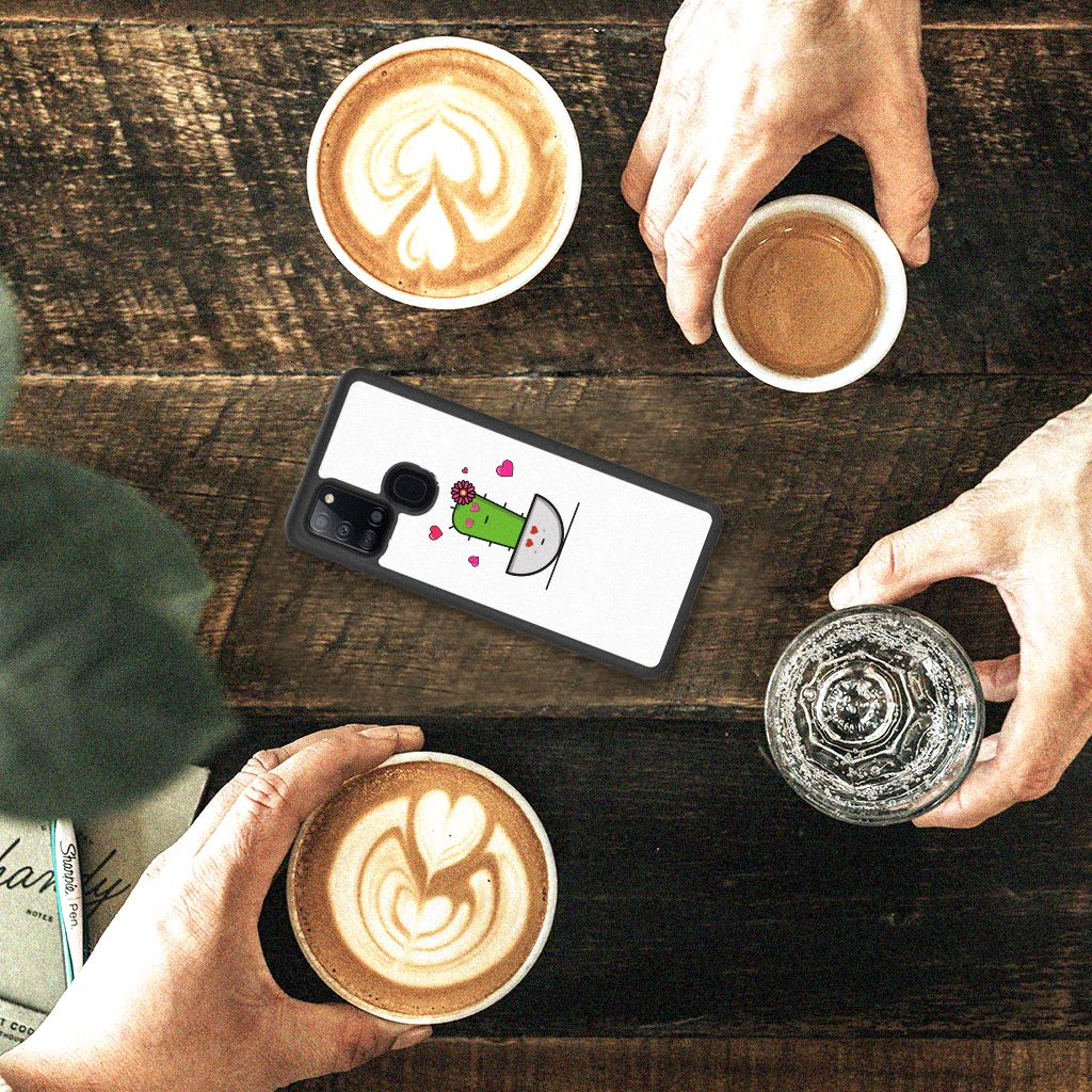 Samsung Galaxy A21s Bumper Hoesje Cactus Glad B2C Telecom
