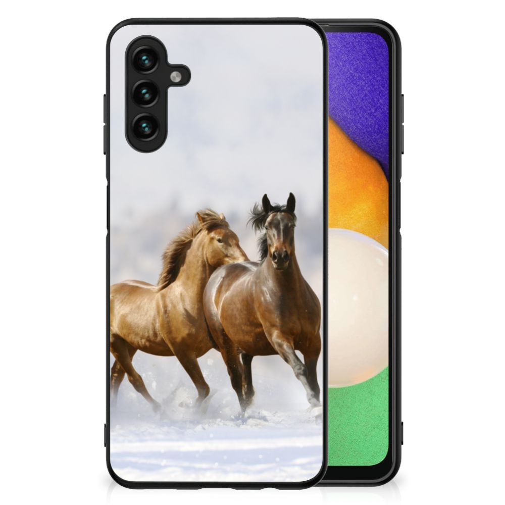 Samsung Galaxy A13 5G | A04s Dierenprint Telefoonhoesje Paarden