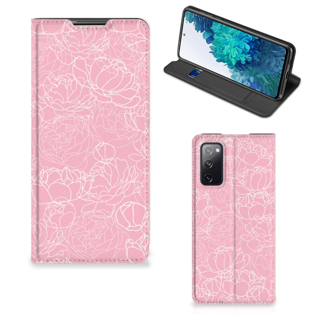 Samsung Galaxy S20 FE Smart Cover White Flowers - B2C Telecom