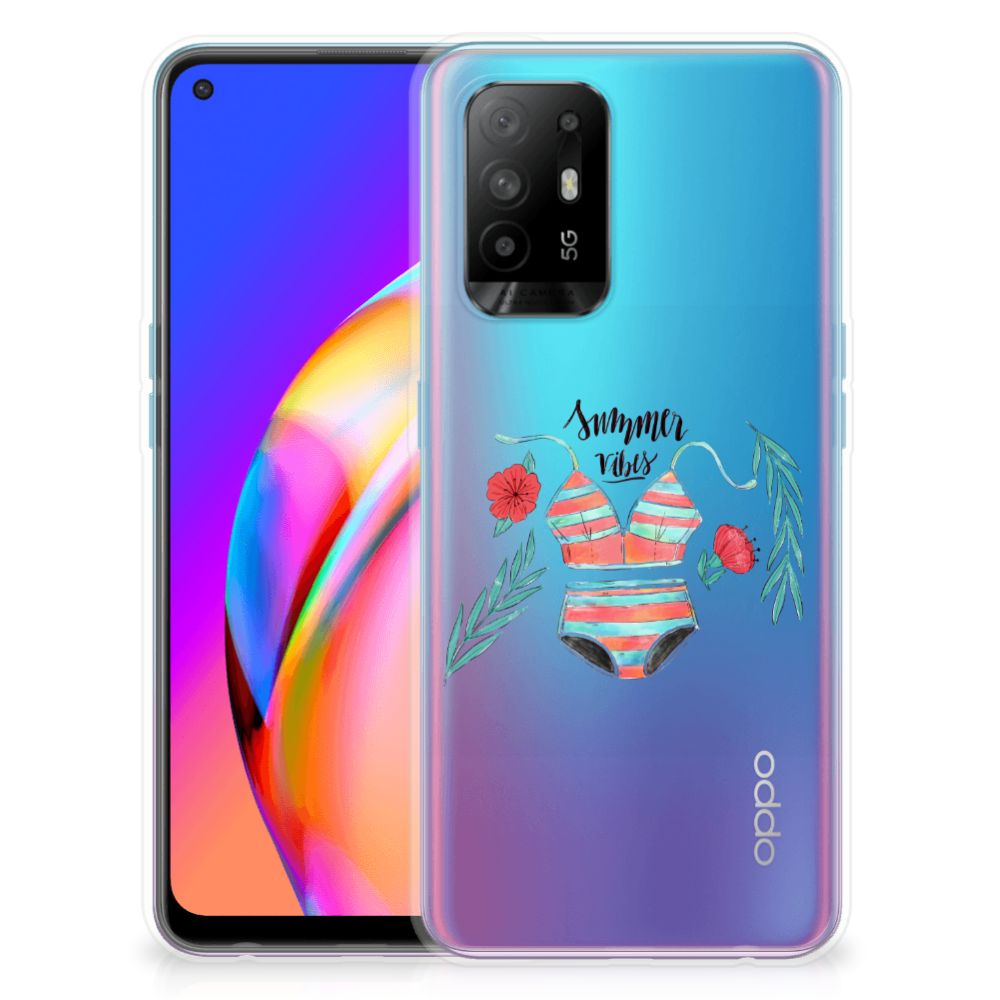 OPPO A94 5G | Reno5 Z Telefoonhoesje met Naam Boho Summer B2C Telecom