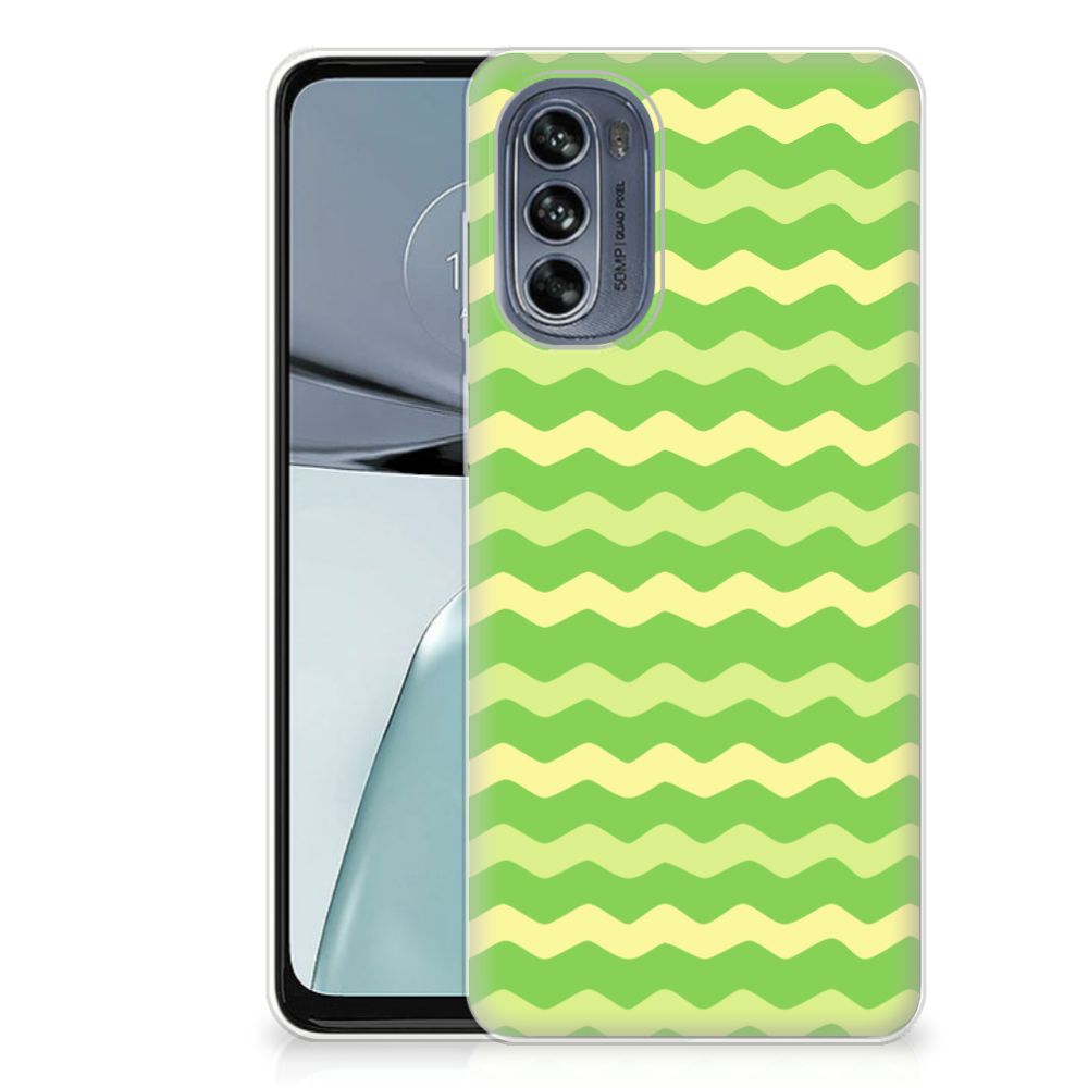 Motorola Moto G62 5G TPU bumper Waves Green