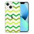 iPhone 13 Doorzichtige Silicone Hoesje Zigzag Groen B2C Telecom