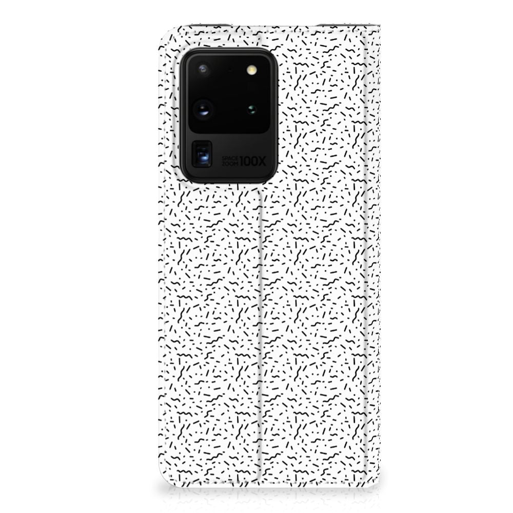 Samsung Galaxy S20 Ultra Hoesje met Magneet Stripes Dots - B2C Telecom
