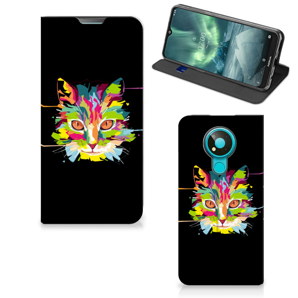 Nokia 3.4 Magnet Case Cat Color