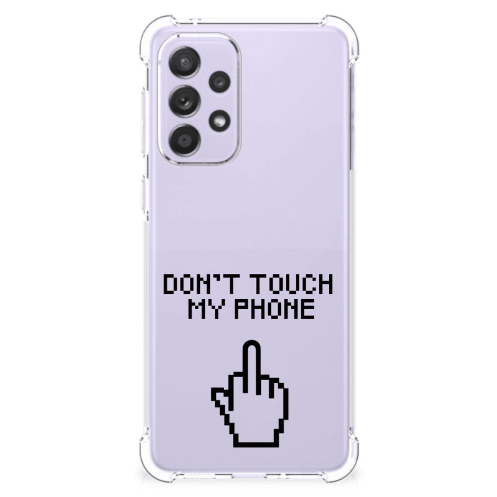 Samsung Galaxy A33 Anti Shock Case Finger Don't Touch My Phone B2C Telecom